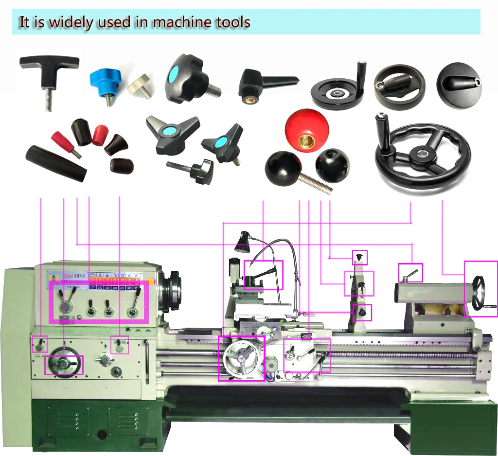 Nylon CNC Machine Spoke Handwheel
