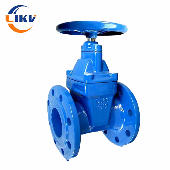 Ductile Cast Iron 400mm DIN Standard 3352f4 Double Disc Gate Valve Handwheel