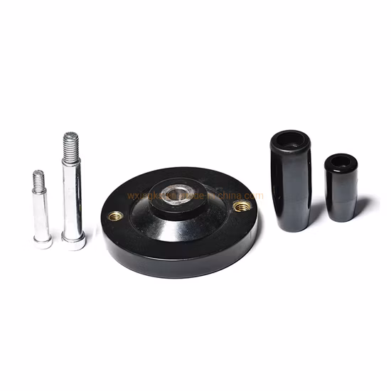 Customized 2 Spoke Polished Dished Handwheel with Handle